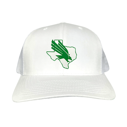 North Texas Diving Eagle Rubber Patch / 265 / UNT001 / MM - White Curved Bill Mesh Snapback - Club Rehab