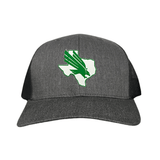 Dark Heather / Black Curved Bill Mesh Snapback