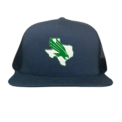 North Texas Diving Eagle Rubber Patch / 265 / UNT001 / MM - Flatill Navy Mesh Snapback - Club Rehab