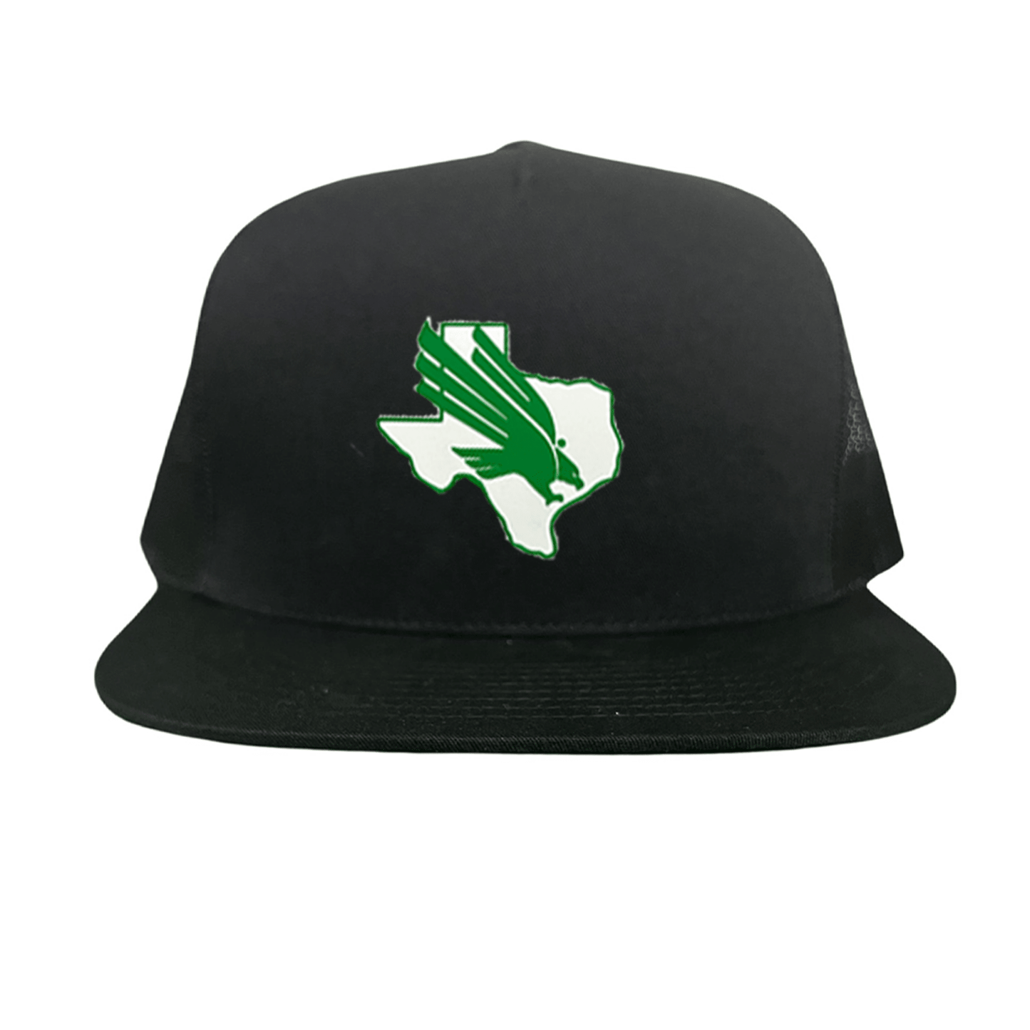 North Texas Diving Eagle Rubber Patch / 265 / UNT001 / MM - Flatbill Black Mesh Snapback - Club Rehab