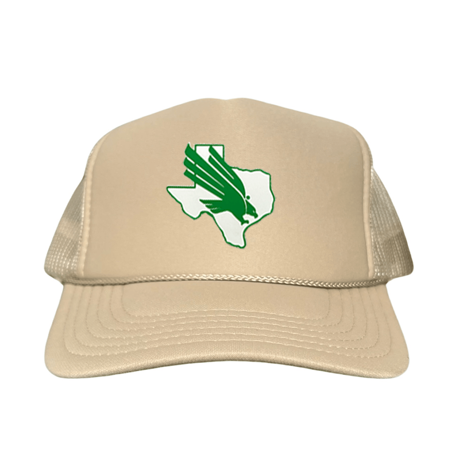 North Texas Diving Eagle Rubber Patch / 265 / UNT001 / MM - Foam Khaki Mesh Snapback - Club Rehab