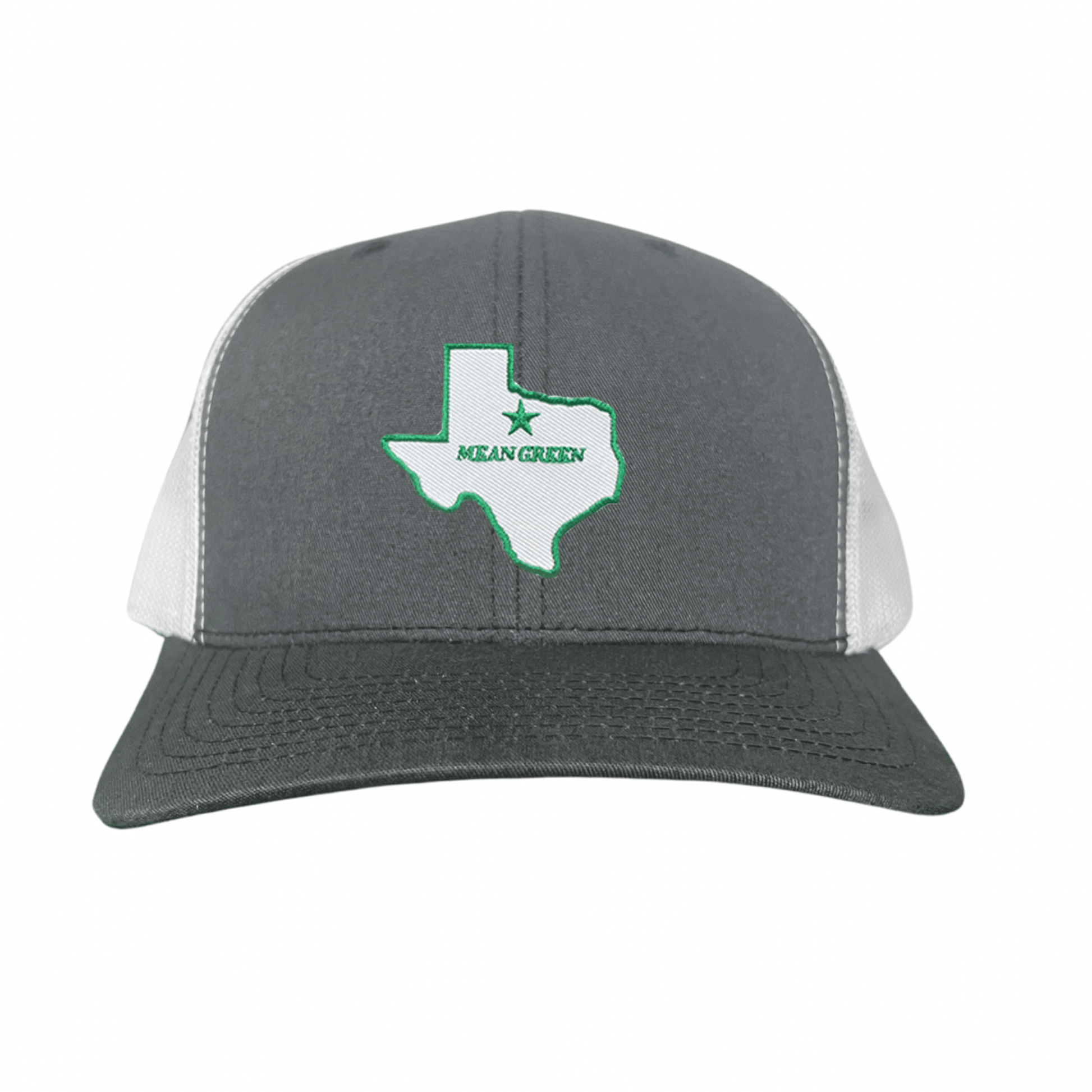 North Texas State of Texas Mean Green / 264 / UNT087 / MM - Black Curved Bill Mesh Snapback - Club Rehab