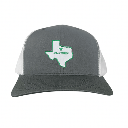 North Texas State of Texas Mean Green / 264 / UNT087 / MM - Black Curved Bill Mesh Snapback - Club Rehab