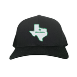 Black Curved Bill Mesh Snapback