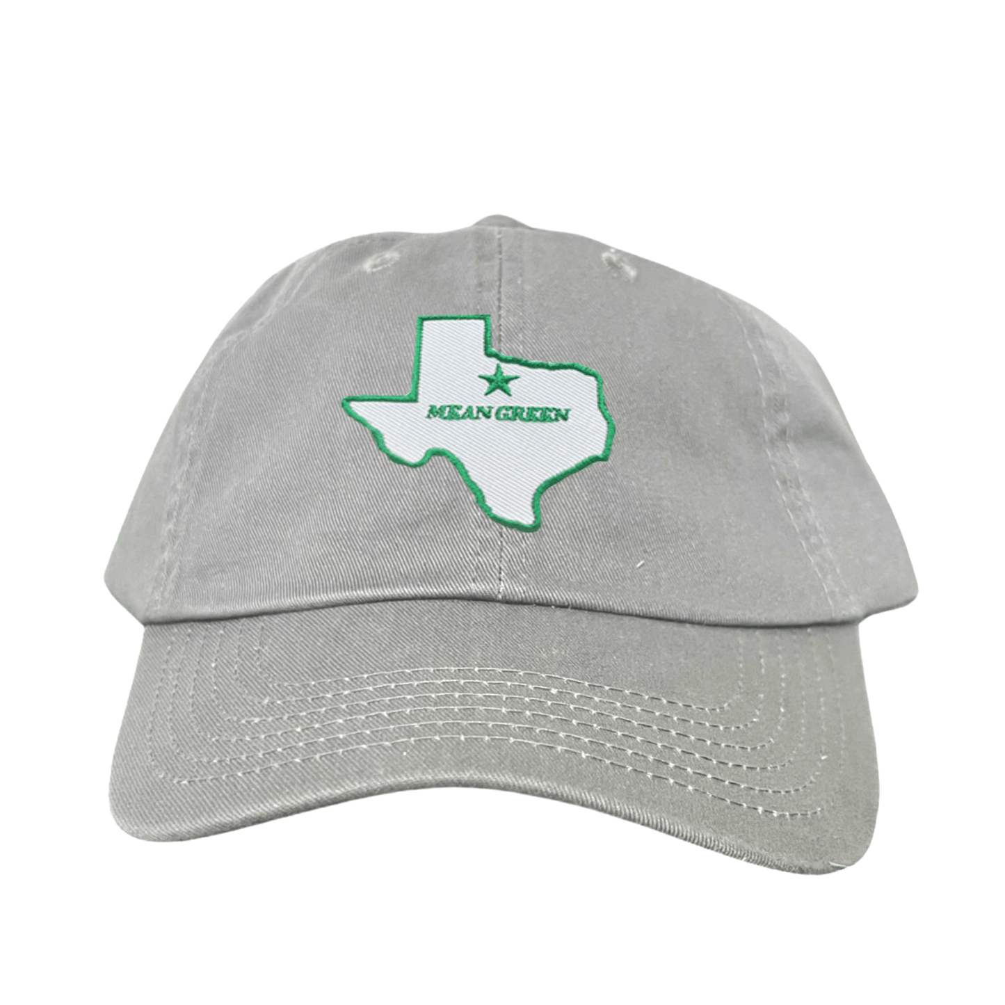 North Texas State of Texas Mean Green / 264 / UNT087 / MM - Dad Hat Grey - Club Rehab