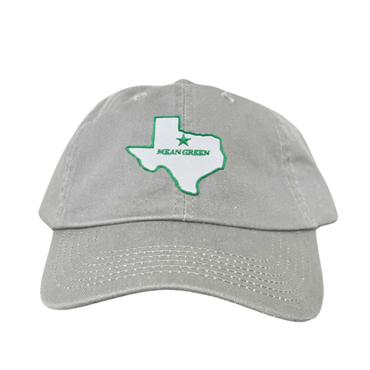 North Texas State of Texas Mean Green / 264 / UNT087 / MM - Dad Hat Grey - Club Rehab