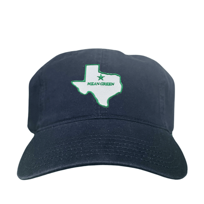 North Texas State of Texas Mean Green / 264 / UNT087 / MM - Dad Hat Khaki - Club Rehab
