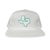 Flatbill White Canvas Snapback