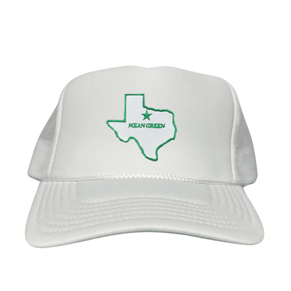 North Texas State of Texas Mean Green / 264 / UNT087 / MM - Foam White Mesh Snapback - Club Rehab