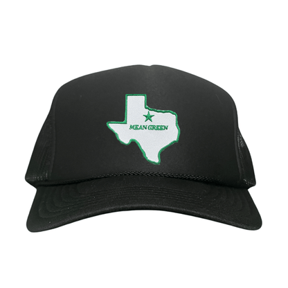 North Texas State of Texas Mean Green / 264 / UNT087 / MM - Foam Black Mesh Snapback - Club Rehab