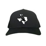 Black Curved Bill Mesh Snapback