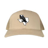 Khaki Curved Bill Mesh Snapback