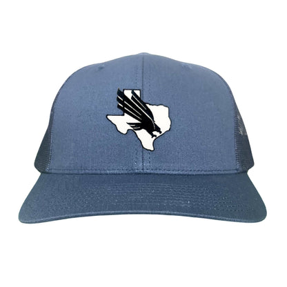 North Texas UNT Bird Black & White / 245 / MM - Navy Mesh Snapback Curved Bill Mesh Snapback - Club Rehab