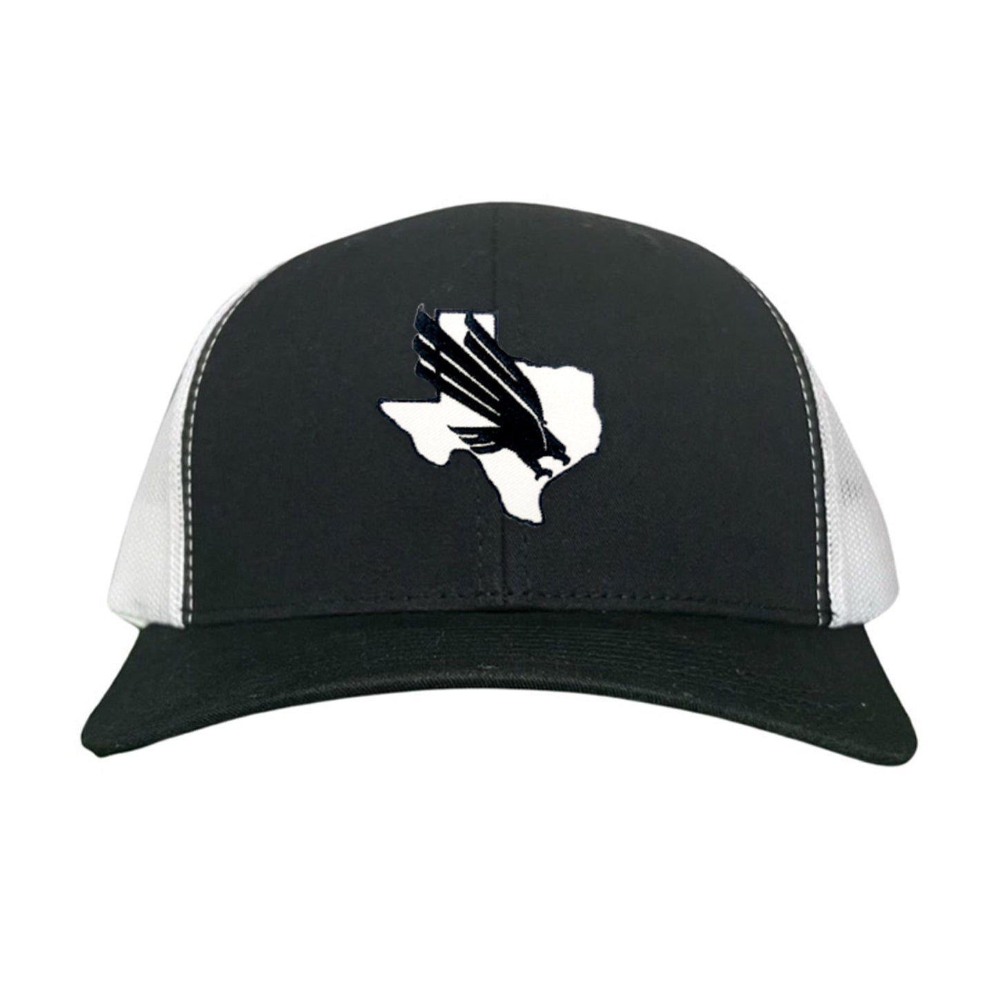 North Texas UNT Bird Black & White / 245 / MM - Black / White Curved Bill Mesh Snapback - Club Rehab
