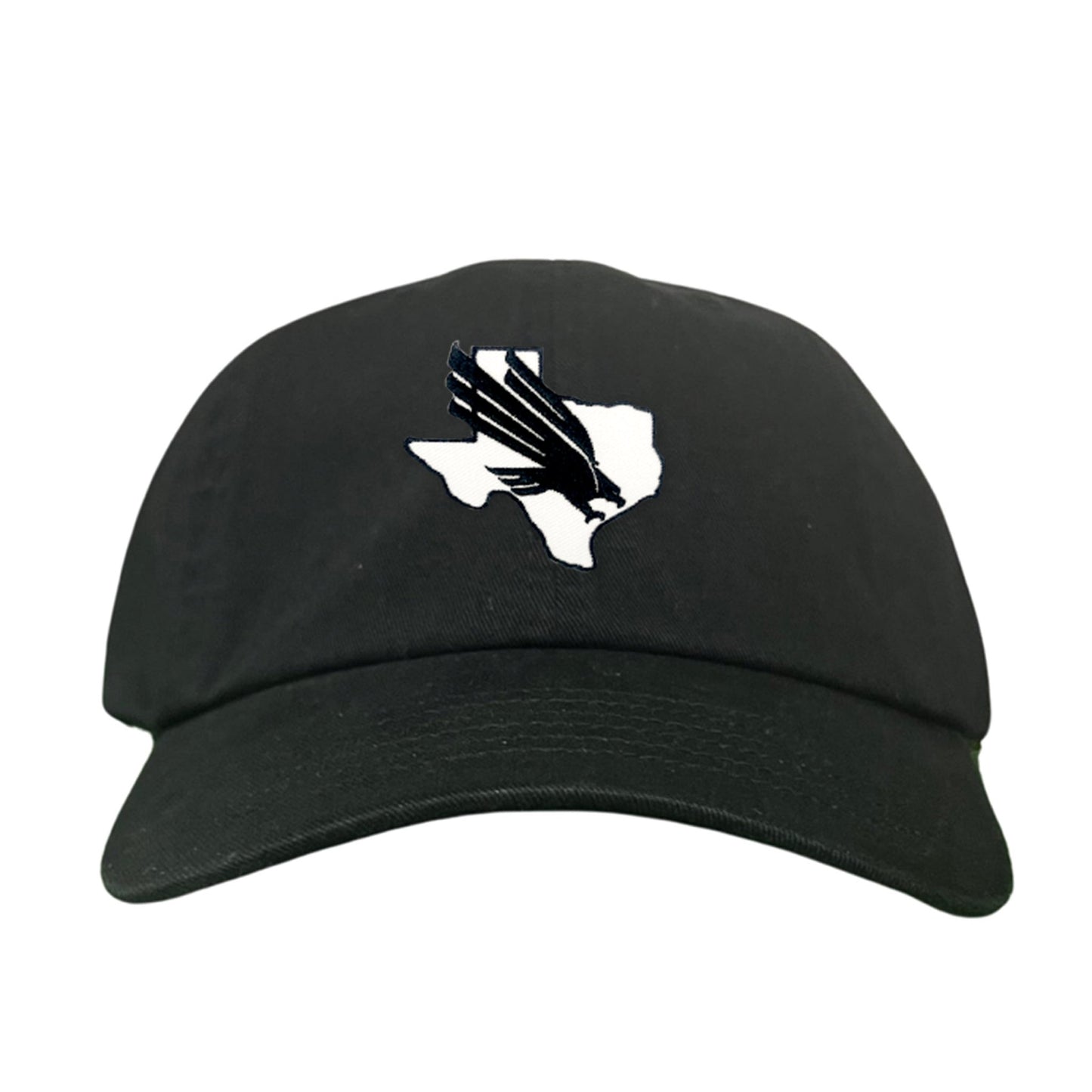 North Texas UNT Bird Black & White / 245 / MM - Dad Hat Black - Club Rehab
