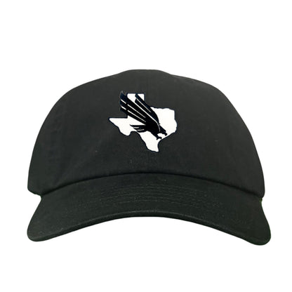 North Texas UNT Bird Black & White / 245 / MM - Dad Hat Black - Club Rehab
