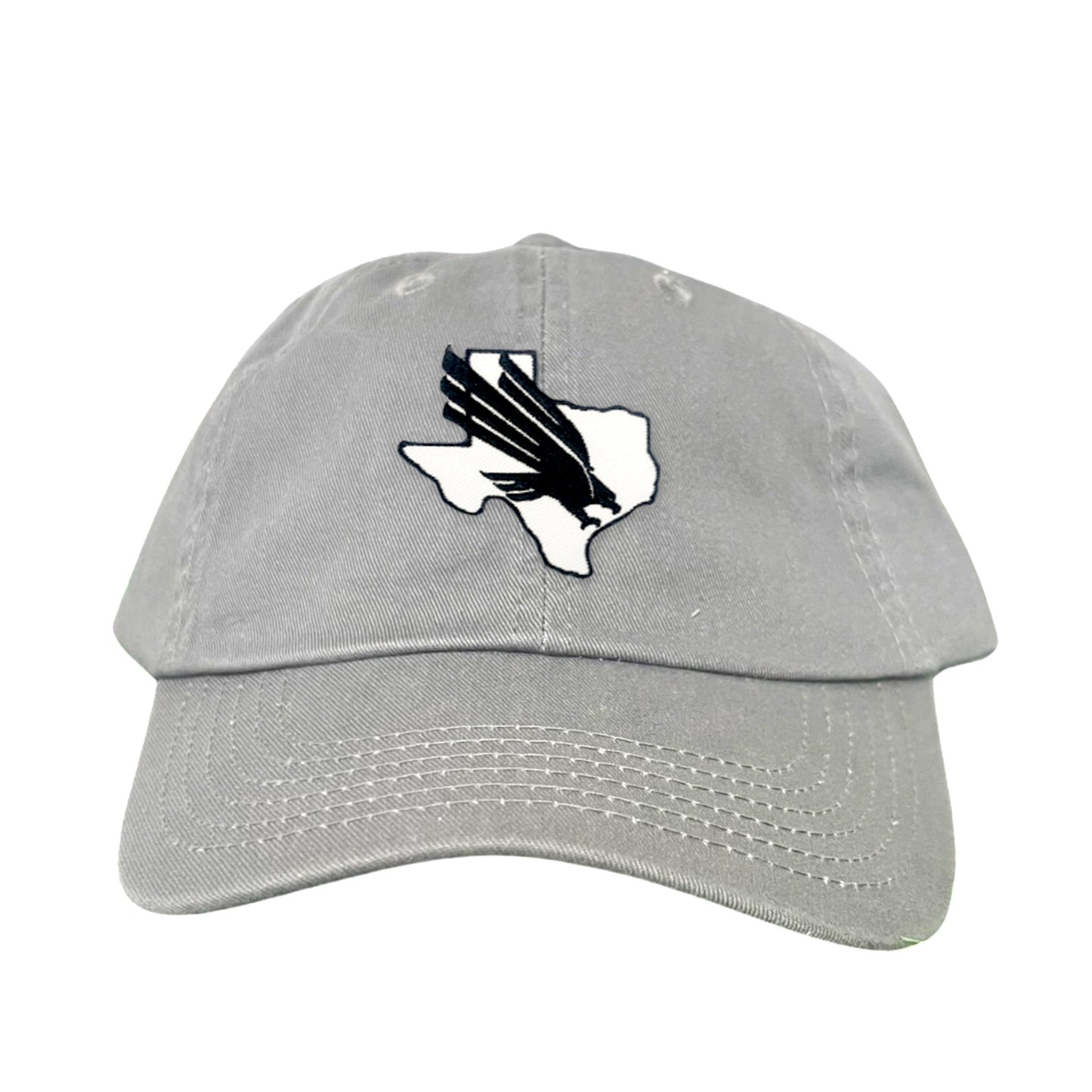 North Texas UNT Bird Black & White / 245 / MM - Dad Hat Grey - Club Rehab
