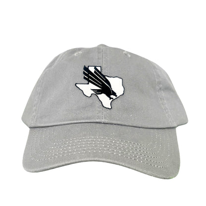 North Texas UNT Bird Black & White / 245 / MM - Dad Hat Grey - Club Rehab