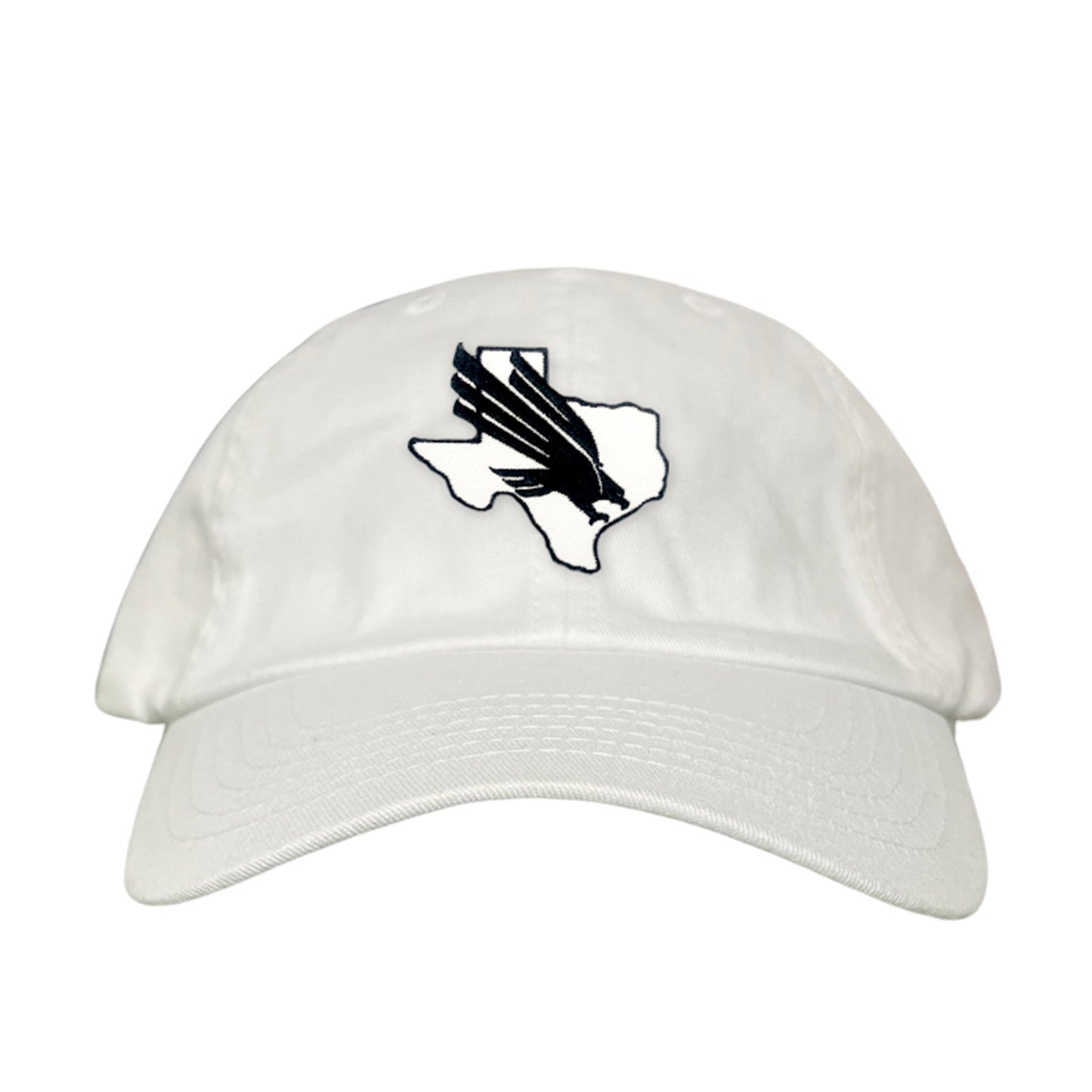 North Texas UNT Bird Black & White / 245 / MM - Dad Hat White - Club Rehab