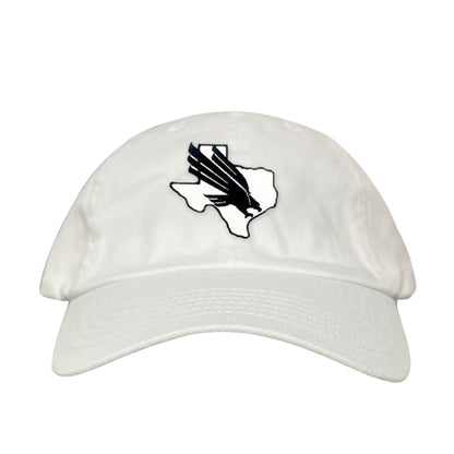 North Texas UNT Bird Black & White / 245 / MM - Dad Hat White - Club Rehab