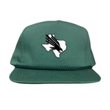 Flatbill Green Rope Canvas Snapback