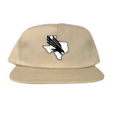 Flatbill Khaki Canvas Snapback