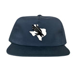 Flatbill Navy Canvas Snapback