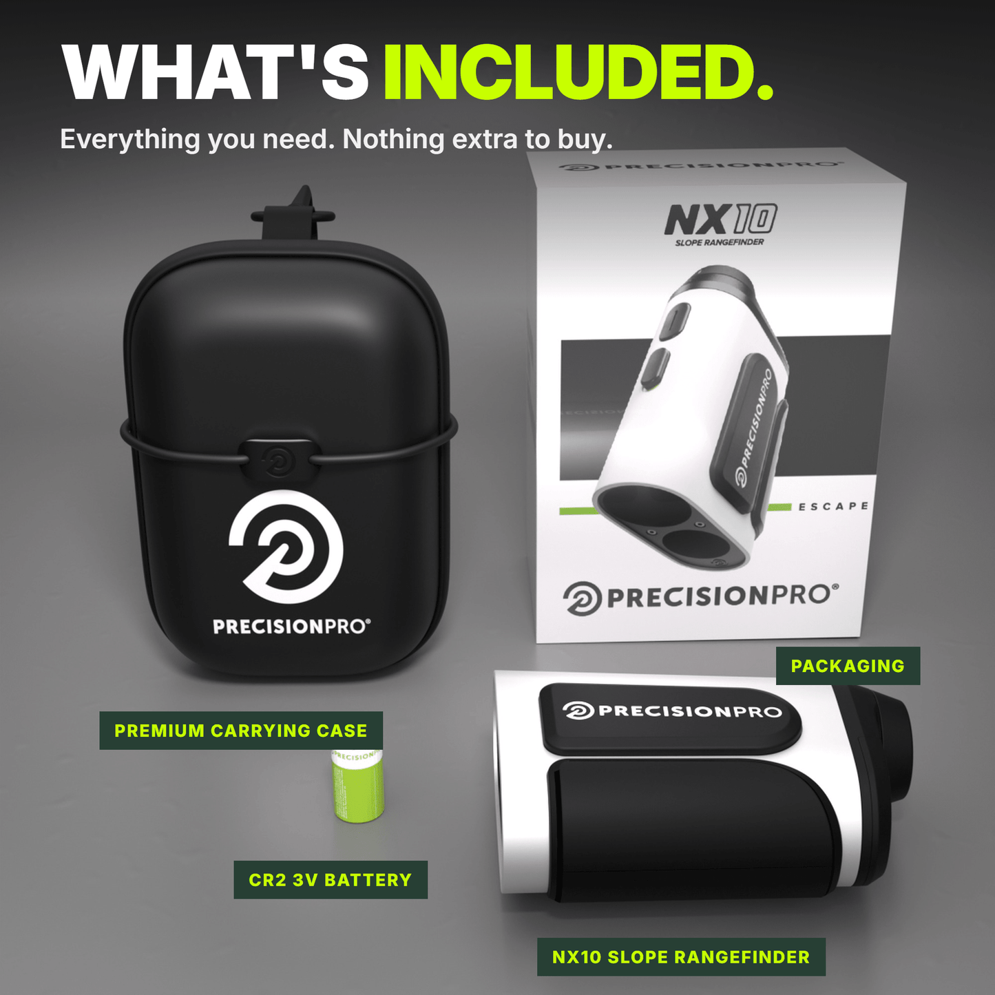 NX10 Slope Rangefinder - Black - Club Rehab