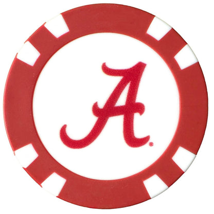 Officially Licensed Alabama Crimson Tide Poker Chip Ball Marker - Club Rehab - Golf Ball MarkerOfficially Licensed Alabama Crimson Tide Poker Chip Ball Marker