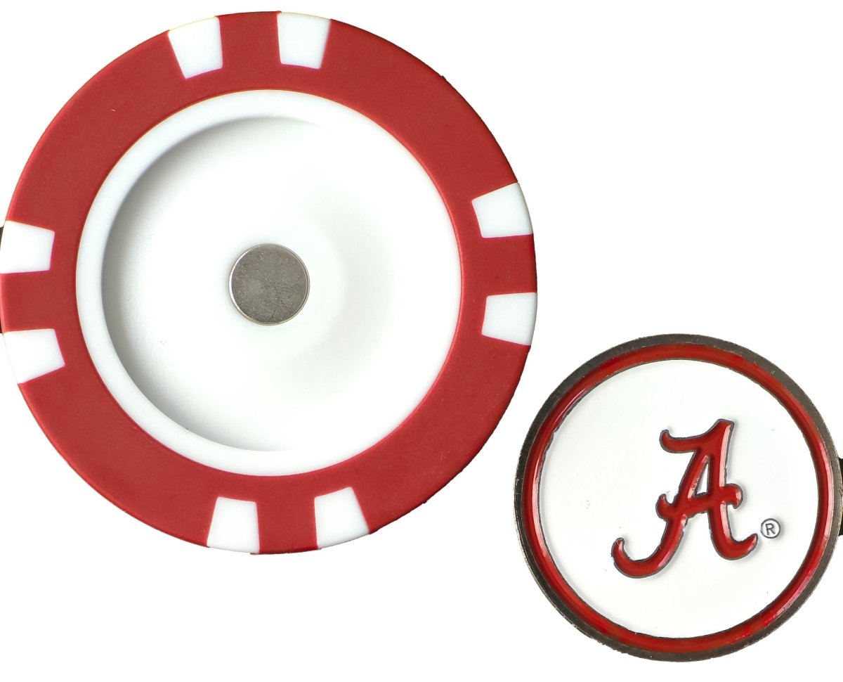 Officially Licensed Alabama Crimson Tide Poker Chip Ball Marker - Club Rehab - Golf Ball MarkerOfficially Licensed Alabama Crimson Tide Poker Chip Ball Marker