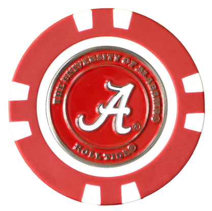 Officially Licensed Alabama Crimson Tide Poker Chip Ball Marker - Club Rehab - Golf Ball MarkerOfficially Licensed Alabama Crimson Tide Poker Chip Ball Marker