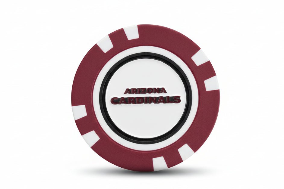 Officially Licensed Arizona Cardinals Poker Chip Ball Marker - Club Rehab