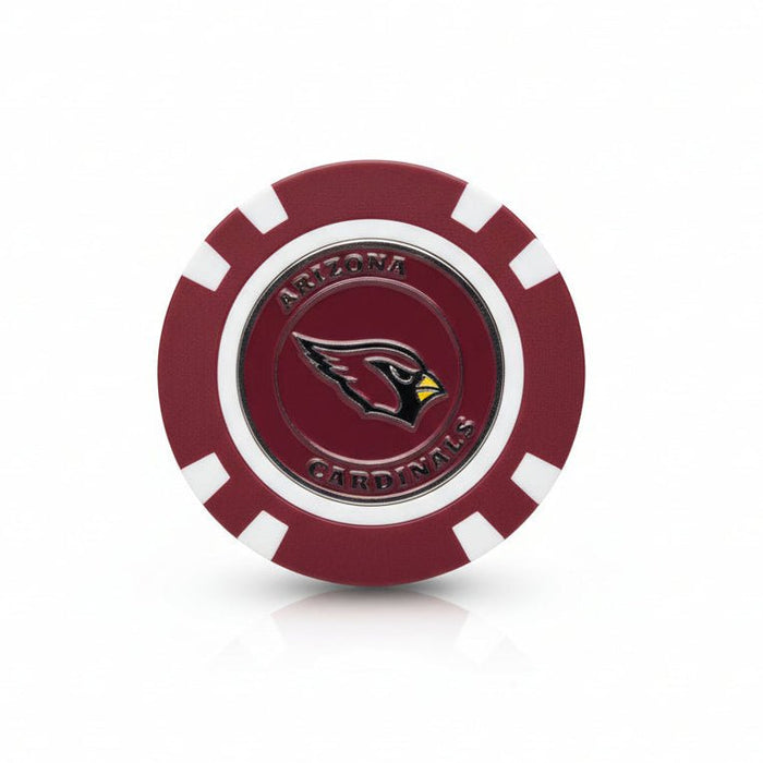Officially Licensed Arizona Cardinals Poker Chip Ball Marker - Club Rehab