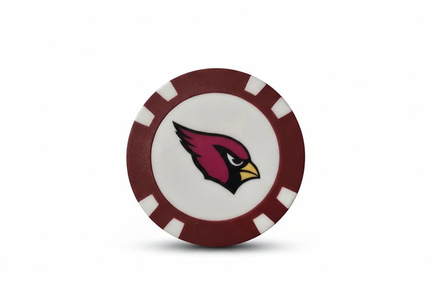Officially Licensed Arizona Cardinals Poker Chip Ball Marker - Club Rehab