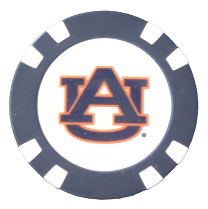 Officially Licensed Auburn Tigers Poker Chip Ball Marker - Club Rehab
