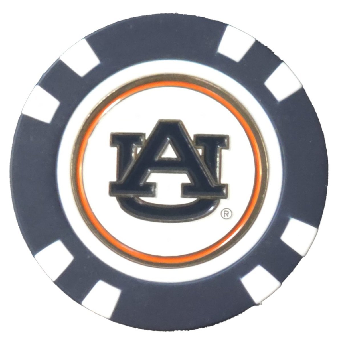 Officially Licensed Auburn Tigers Poker Chip Ball Marker - Club Rehab