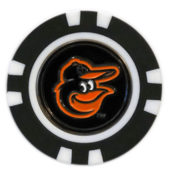 Officially Licensed Baltimore Orioles Poker Chip Ball Marker - Club Rehab