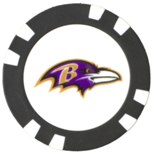 Officially Licensed Baltimore Ravens Poker Chip Ball Marker - Club Rehab