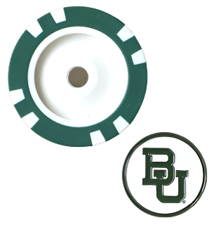 Officially Licensed Baylor Bears Poker Chip Ball Marker - Club Rehab