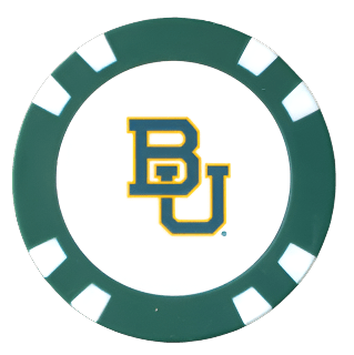 Officially Licensed Baylor Bears Poker Chip Ball Marker - Club Rehab