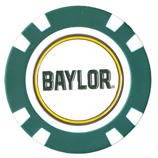 Officially Licensed Baylor Bears Poker Chip Ball Marker - Club Rehab