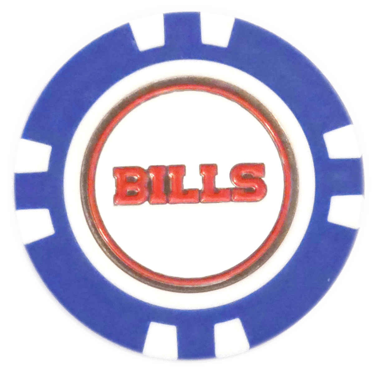 Officially Licensed Buffalo Bills Poker Chip Ball Marker - Club Rehab