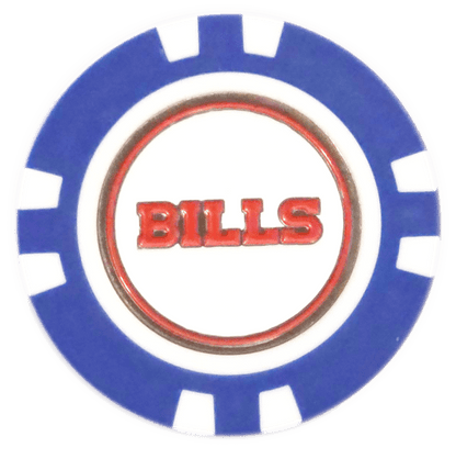 Officially Licensed Buffalo Bills Poker Chip Ball Marker - Club Rehab