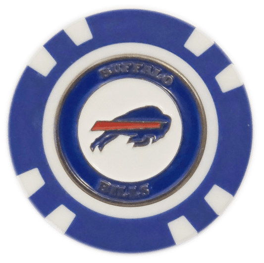 Officially Licensed Buffalo Bills Poker Chip Ball Marker - Club Rehab