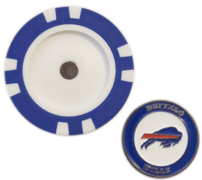 Officially Licensed Buffalo Bills Poker Chip Ball Marker - Club Rehab