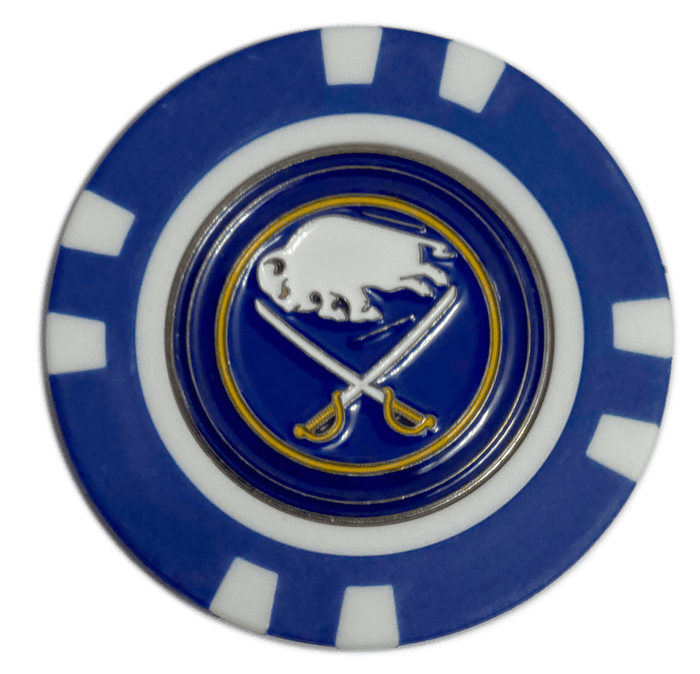 Officially Licensed Buffalo Sabres Poker Chip Ball Marker - Club Rehab