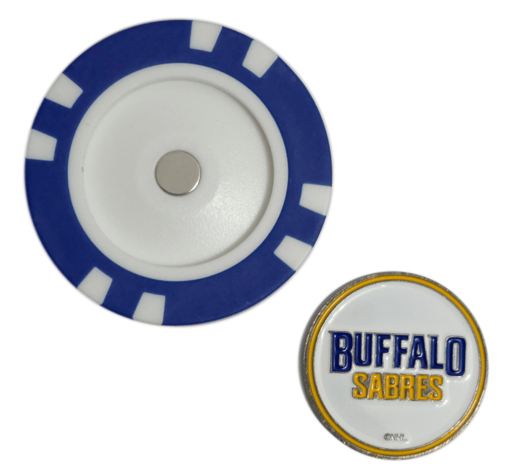 Officially Licensed Buffalo Sabres Poker Chip Ball Marker - Club Rehab
