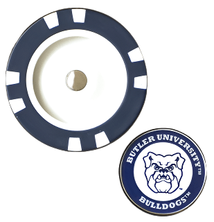 Officially Licensed Butler Bulldogs Poker Chip Ball Marker - Club Rehab