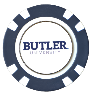 Officially Licensed Butler Bulldogs Poker Chip Ball Marker - Club Rehab