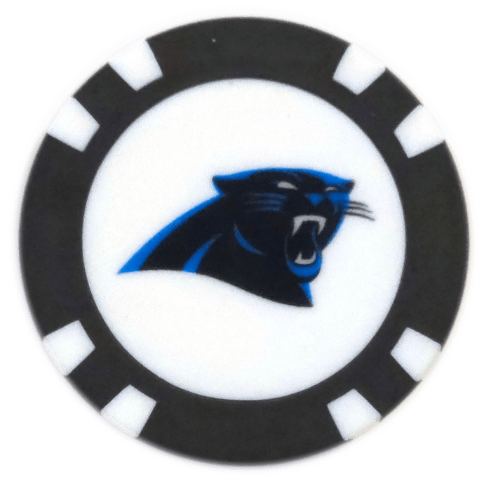 Officially Licensed Carolina Panthers Poker Chip Ball Marker - Club Rehab